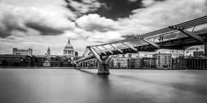 Millenium Bridge B&W London England