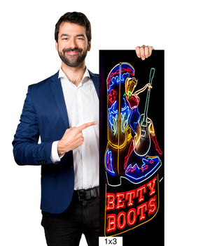 Honky Tonk Sign Betty Boots